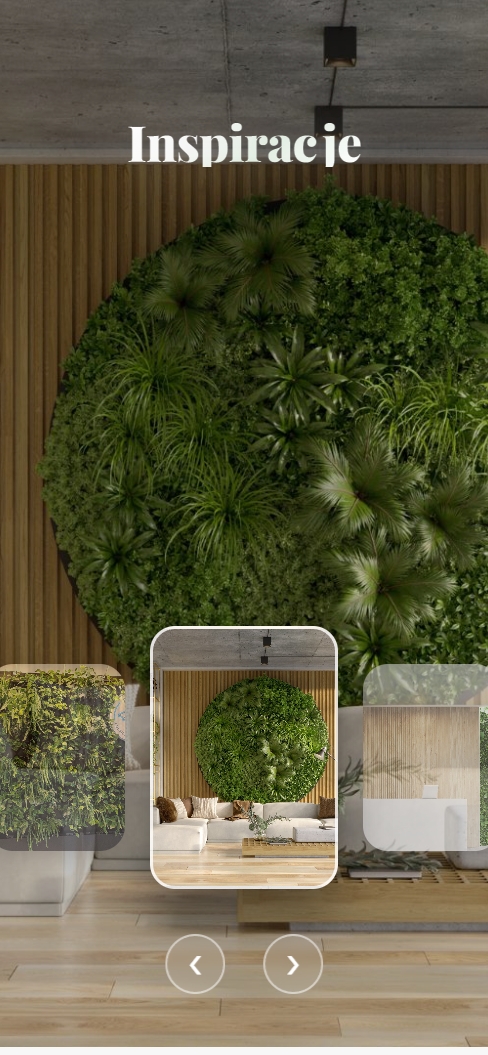 Ogrody wertykalne na telefonie - widok 3